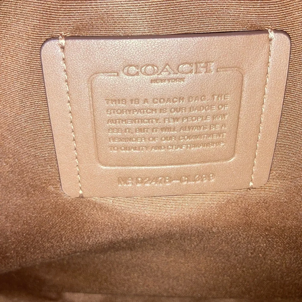Coach Nina Signature Tote Bag Tan - MSRP $498